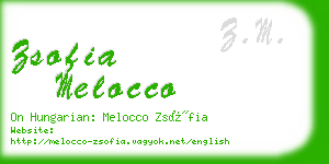 zsofia melocco business card